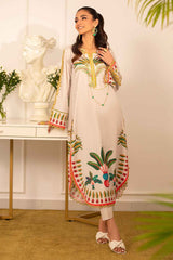 Heirloom Garden Printed Long Kurta Set (YL 60)