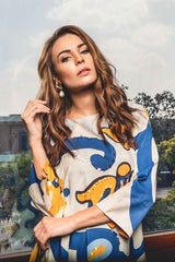 Stylish Digital Printed Stitched Suit - 2-Piece Hand Worked Design YL-9