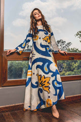 Stylish Digital Printed Stitched Suit - 2-Piece Hand Worked Design YL-9