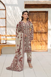 Beige Rose Printed 3-Piece Lawn ZZ-UN-26030