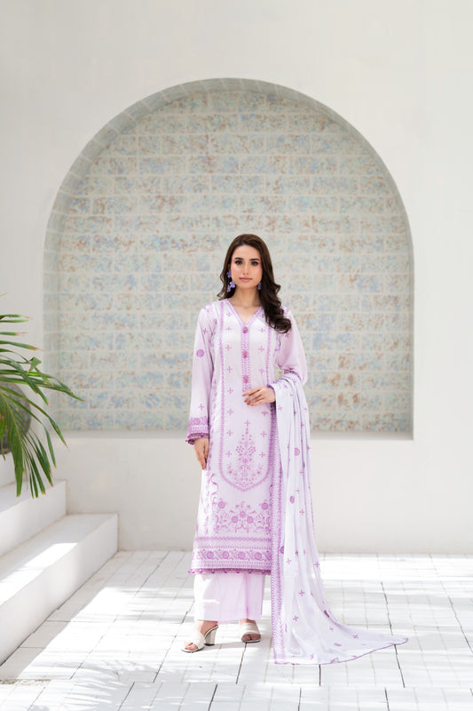 Embroidered Lawn 3-Piece ZZ-EMB-26037