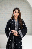 Black Noir 3- PCs Embroidered Lawn Suit | ZZ-BL-26034
