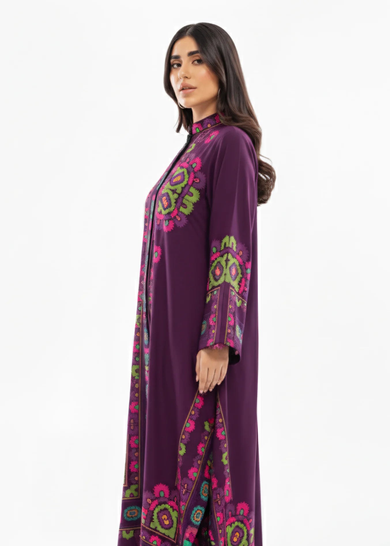 Bold Multicolored Print Tunic 2PC Set (YL 113)