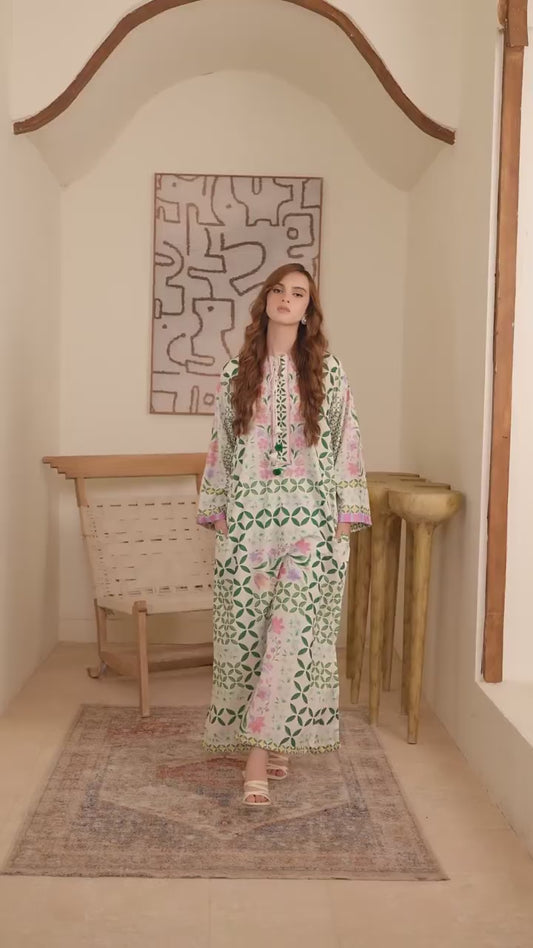 Fresh Bloom 3-Piece Suit, Dupatta Added YL 172