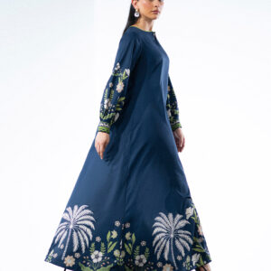 Alternative view of Elegant Navy Blue Long Dress YL 138
