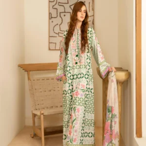 Fresh Bloom 3-Piece Suit, Dupatta Added YL 172