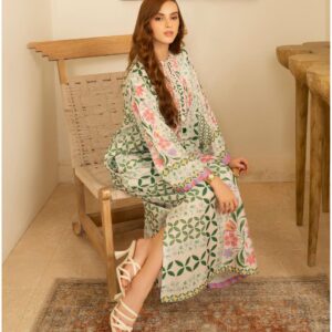 Alternative view of Fresh Bloom 3-Piece Suit, Dupatta Added YL 172