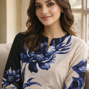 Alternative view of Blue Floral Yl 197