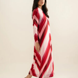 Alternative view of Red Printed Kurta Yl 198
