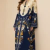 Classic Printed Two Piece Long Shirt Set